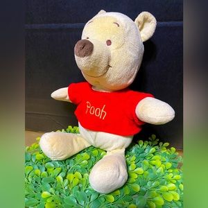 DISNEY BABIES WINNIE THE POOH PASTEL PLUSH RATTLES & EARS CRINKLE 12”